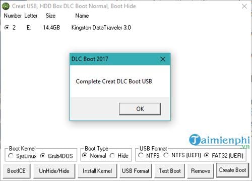 Cách tạo USB BOOT bằng DLC Boot 2017, cài Windows 10, 8.1, 7