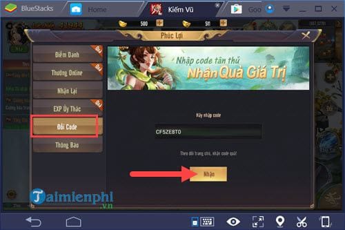 Code Kiếm Vũ Mobi VNG, nhận Giftcode game Kiếm Vũ Mobi VNG
