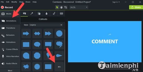 Cách tạo hiệu ứng chữ chạy cho Video với Camtasia Studio