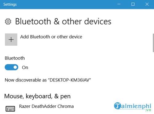 cac thiet lap bluetooth tren windows 10 4