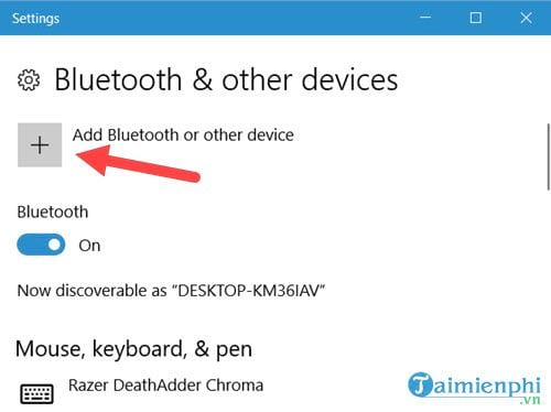 cac thiet lap bluetooth tren windows 10 10