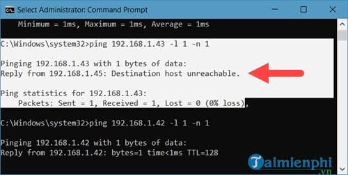 Cách dò tìm địa chỉ IP của người khác với lệnh ping trong Command Prompt