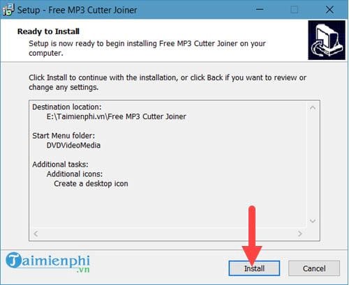 Cách cài đặt Free MP3 Cutter Joiner