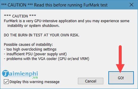 Cách sử dụng Furmark 9
