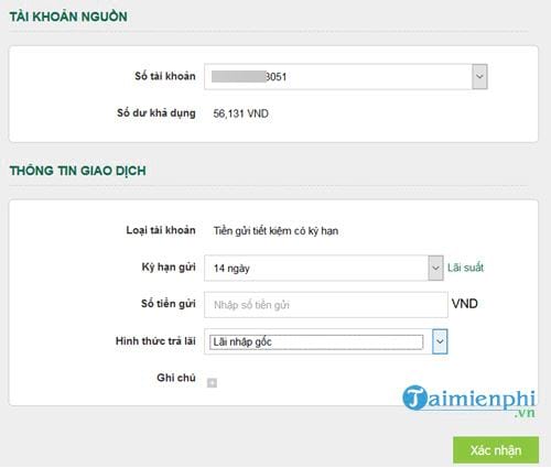cach su dung internet banking vietcombank 11