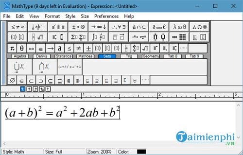 MathType - Cách lưu lại công thức và phương trình thường dùng
