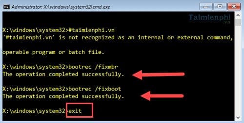 delet value from win 10 boot loader