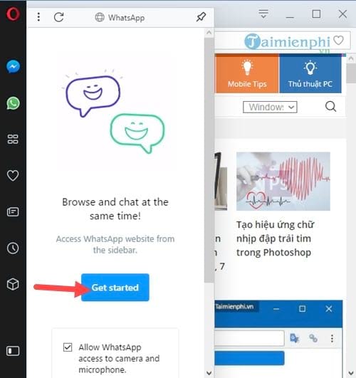 how to chat whatapp on opera use whatapp directly on opera 3