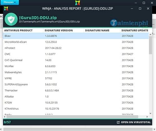 huong dan su dung winja virustotal uploader 11