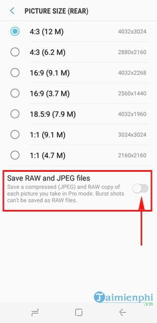 Cách chụp ảnh RAW trên Samsung Galaxy S8, S8 Plus
