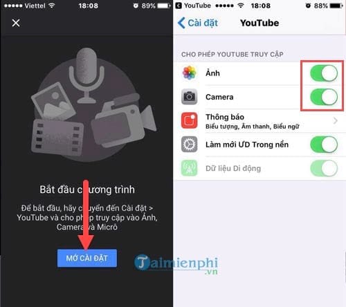 Cách phát video trực tiếp Youtube trên điện thoại iPhone, Android