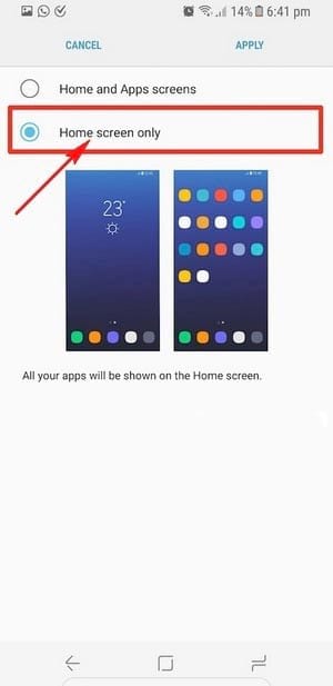 Cách hiển thị toàn bộ ứng dụng lên màn hình chính trên Galasy S8, S8 Plus