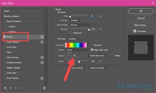 Cách tạo hiệu ứng chữ xước bẩy màu trong Photoshop