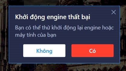 sua loi khoi dong engine that bai tren bluestacks 3