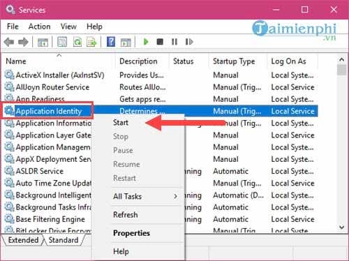sua loi khong mo duoc start menu windows 10 12