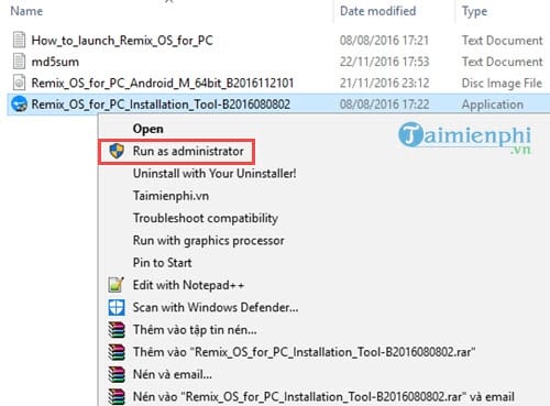Cách cài Remix OS chạy song song Android với Windows 2