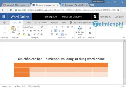 Cách dùng Office Online để làm Word, Excel, PowerPoint trực tuyến