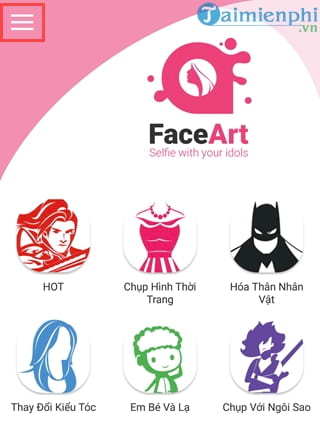 Cách sử dụng FaceArt ghép hình với ngôi sao, người nổi tiếng