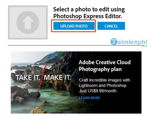 Use Photoshop express editor to edit you online 3