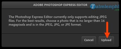 Use Photoshop express editor to edit you online 4