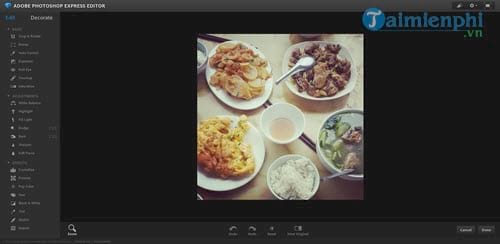 Huong Dan uses photoshop express editor to edit him online 6