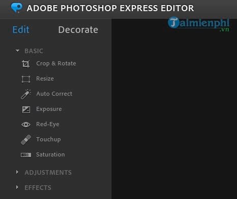 Cách sử dụng Photoshop Express Editor chỉnh sửa ảnh Online