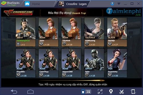 cach choi crossfire legends cf mobile tren may tinh 13
