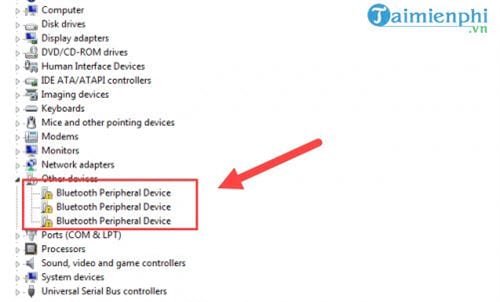 Cách sửa lỗi Bluetooth peripheral device driver not found trên Windows 10, 8, 7