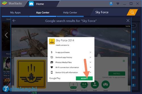 how to play sky force on bluestacks 5