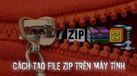 cach tao mot file zip tren may tinh