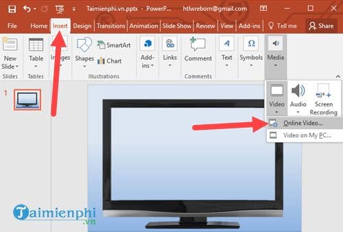 cach chen video youtube vao powerpoint bai thuyet trinh 3