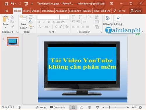 cach chen video youtube vao powerpoint bai thuyet trinh 8