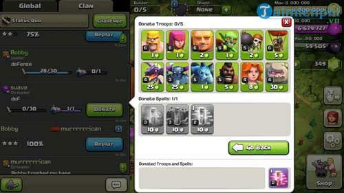 cach mua them nong dan trong clash of clans 3