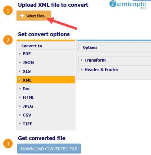 Cách chuyển file XML sang PDF không cần phần mềm, chuyển trực tuyến 2
