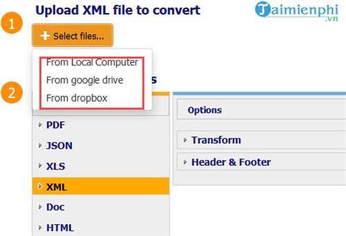 Cách chuyển file XML sang PDF không cần phần mềm, chuyển trực tuyến 3