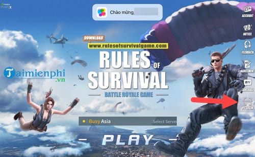 Cách chơi Rules of Survival bản dành cho máy tính
