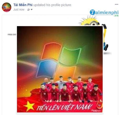 Cách thay Avatar đỏ cho Facebook cổ vũ đội tuyển Việt Nam