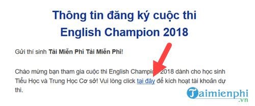 Hướng dẫn đăng ký thi English Champion