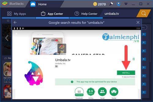 Cách cài ứng dụng Umbala.tv trên máy tính