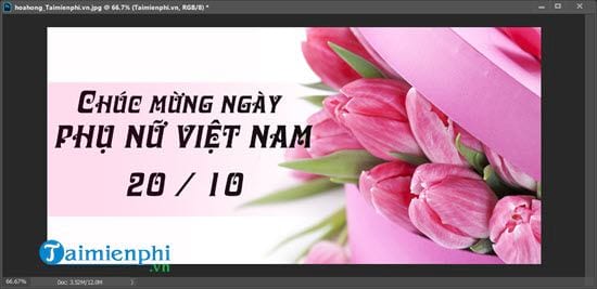 Hướng dẫn cách làm thiệp 20-10 đẹp bằng Photoshop