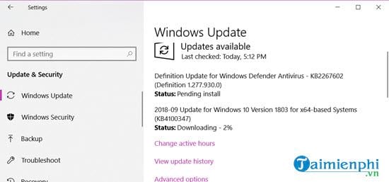 Cách cập nhật Windows 10 October 2018 Version 1809 3