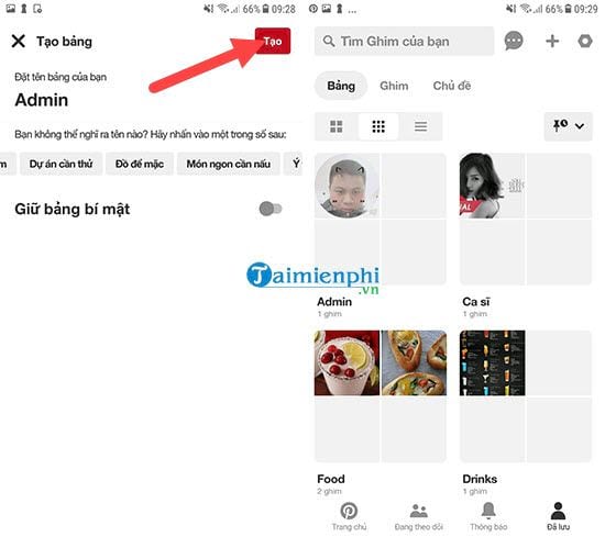 Cách đăng bài lên Pinterest, hướng dẫn up ảnh lên Pinterest