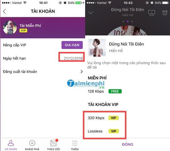 Cách nhận 30 ngày tài khoản VIP Zing MP3 miễn phí