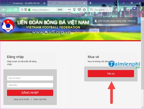 Đặt mua vé online Việt Nam vs Philippines