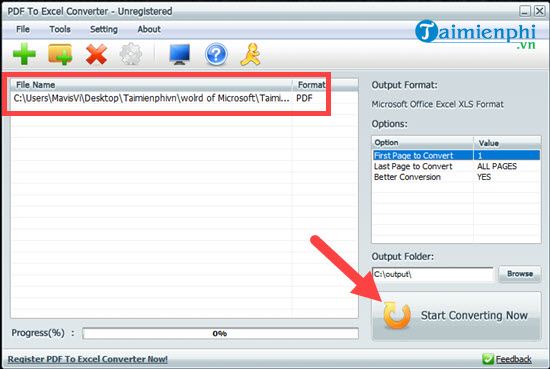 chuyen doi pdf sang excel bang pdf to excel converter 7