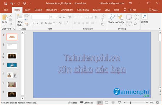 cach tao anh nghe thuat doc dao tren slide powerpoint 3