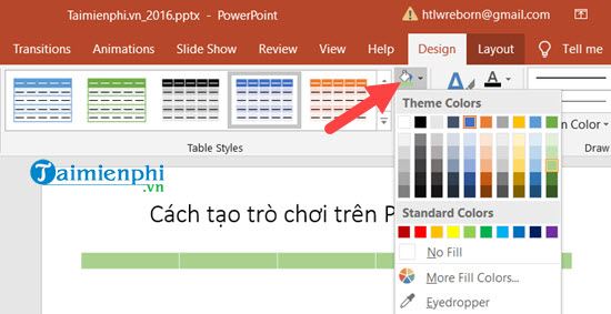 huong dan cach tao tro choi game trong powerpoint 3