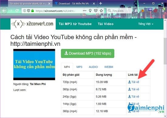 cach tai video 1080p 720p tren youtube ve may tinh 6