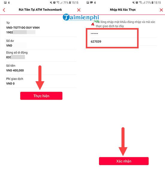 huong dan rut tien tai atm techcombank ma khong can the 3