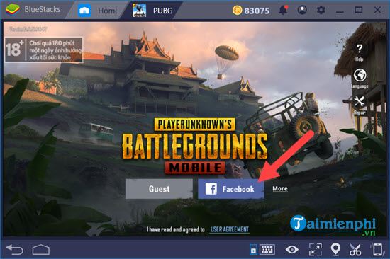 link up facebook with pubg mobile vn